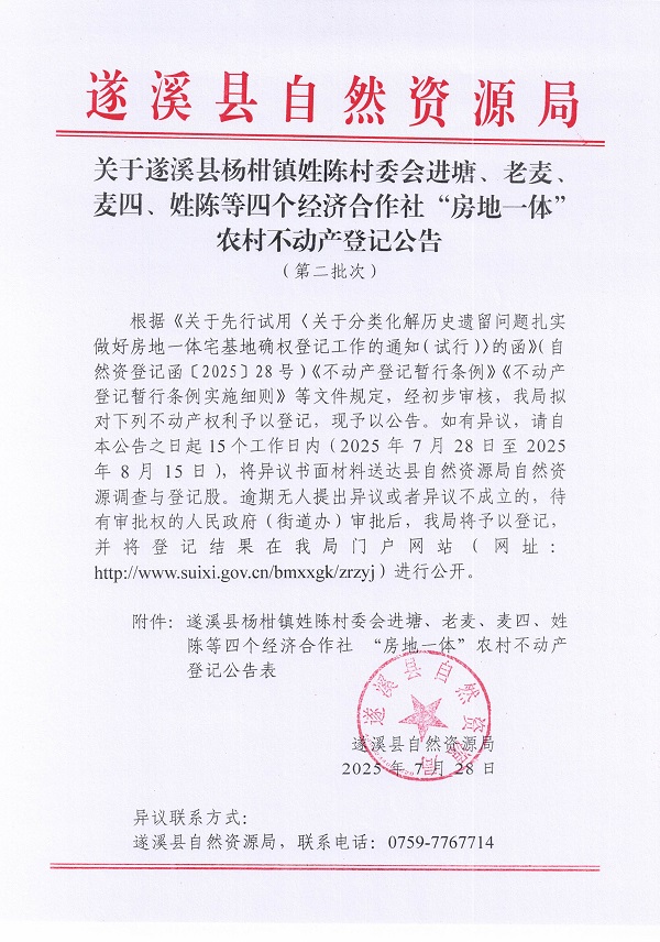 楊柑鎮(zhèn)姓陳村委會(huì)進(jìn)塘、老麥、麥四、姓陳等五個(gè)經(jīng)濟(jì)合作社不動(dòng)產(chǎn)登記公告（第二批次）（歷史遺留問(wèn)題）_頁(yè)面_1.jpg