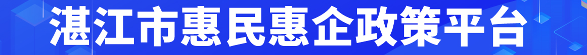 湛江市惠民惠企政策平臺