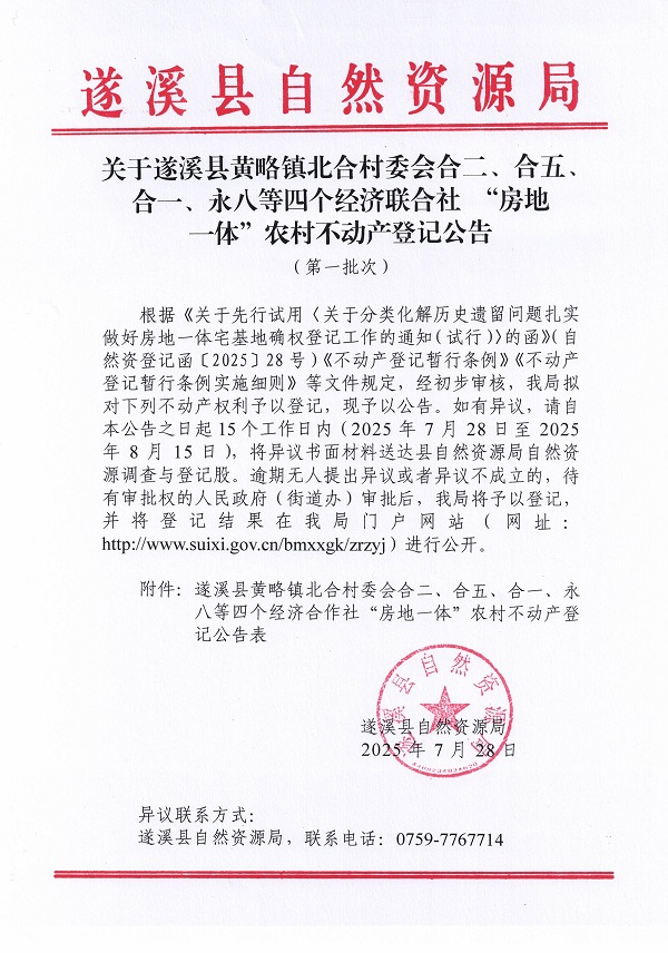 黃略鎮(zhèn)北合村委會(huì)合二等四個(gè)經(jīng)濟(jì)合作社不動(dòng)產(chǎn)登記公告（第一批次）（歷史遺留問題）_頁面_1.jpg