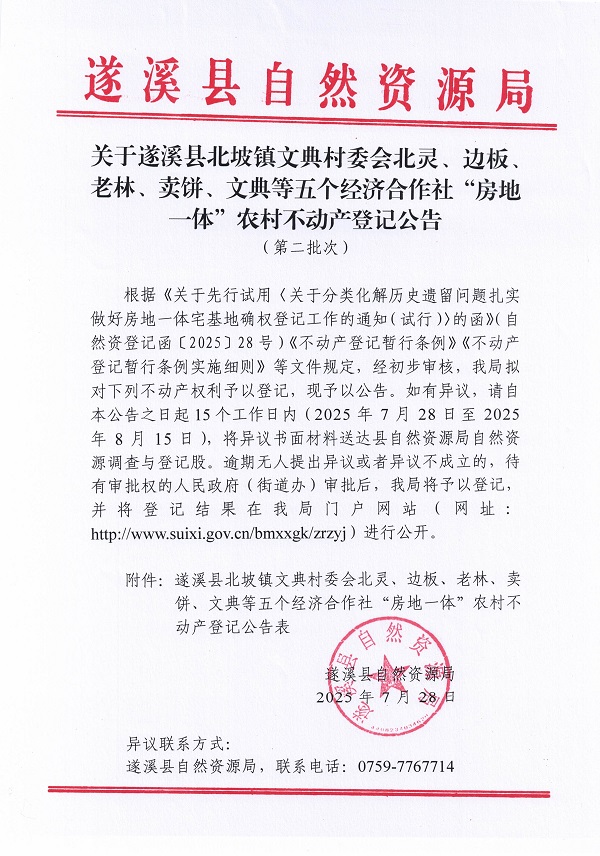 北坡鎮(zhèn)文典村委會(huì)北靈等五個(gè)經(jīng)濟(jì)合作社不動(dòng)產(chǎn)登記公告（第二批次）（歷史遺留問題）_頁面_1.jpg