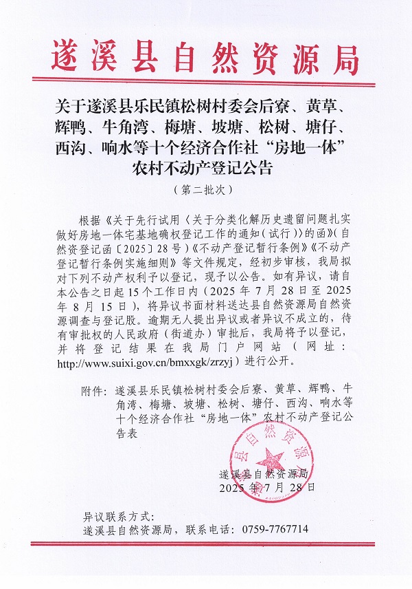 樂民鎮(zhèn)松樹村委會后寮等十個經(jīng)濟合作社不動產(chǎn)登記公告（第二批次）（歷史遺留問題）_頁面_1.jpg