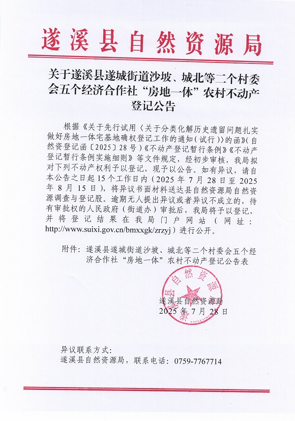 遂城街道沙坡城北等二個村委會五個經(jīng)濟(jì)合作社不動產(chǎn)登記公告（歷史遺留問題）_頁面_1.jpg