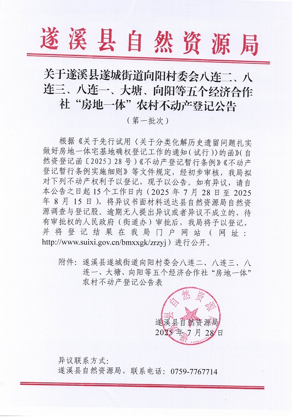 遂城街道向陽村委會八連二等五個經濟合作社不動產登記公告（第一批次）（歷史遺留問題）_頁面_1.jpg
